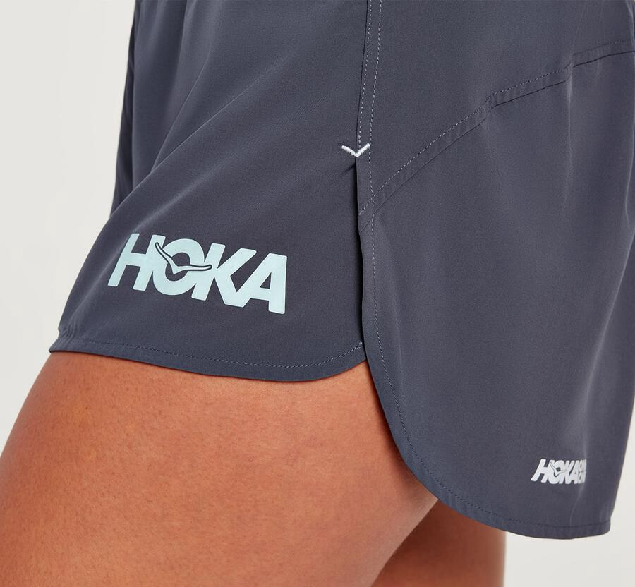 Shorts Womens - Hoka One One Performance - Blue - ZWVOHAK-04